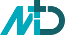 Teal and dark teal stylized letters NTD merged together, with the T resembling a medical cross symbol. The design has a modern and professional appearance.
